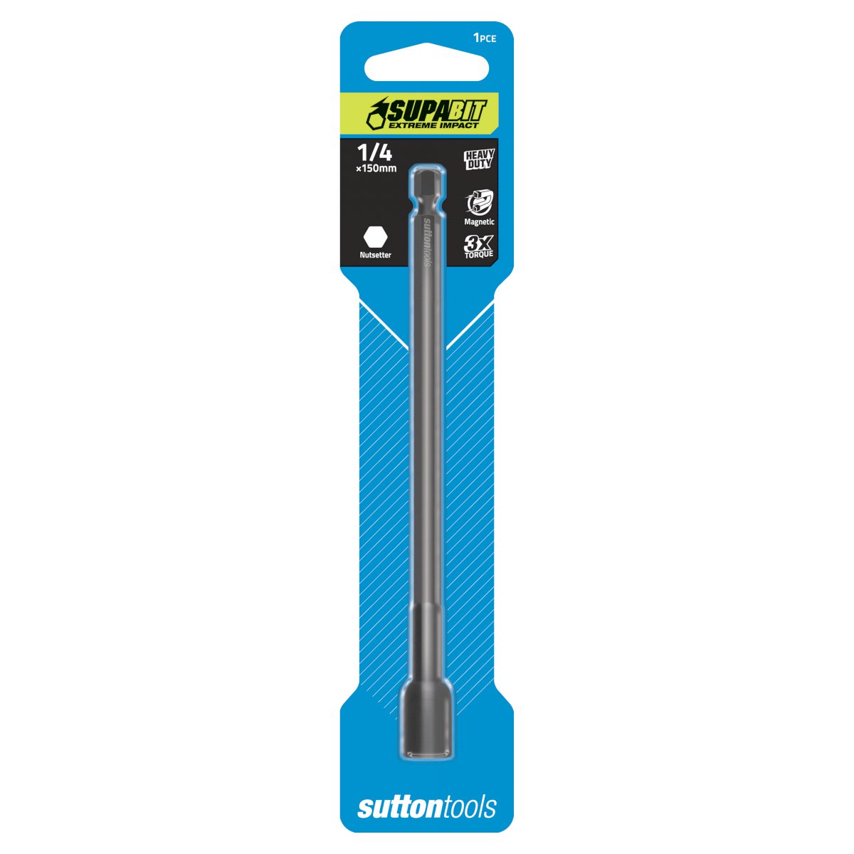 1 / 5 satton⭐︎ Supabit - Magnetic Impact Nutsetters - Carded | Sutton Tools
